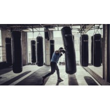 Sac de frappe en cuir véritable 1,80m