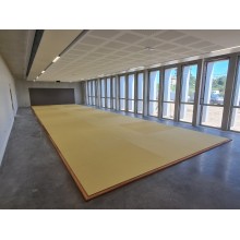 Tatamis Paille de riz jaune 4cm 1m x 1m antidérapant