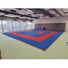 Tatamis MMA lisse bleu 5cm 1m x 1m Dessous nu