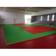 Tatamis MMA lisse rouge 4cm 2m x 1m Dessous antidérapant